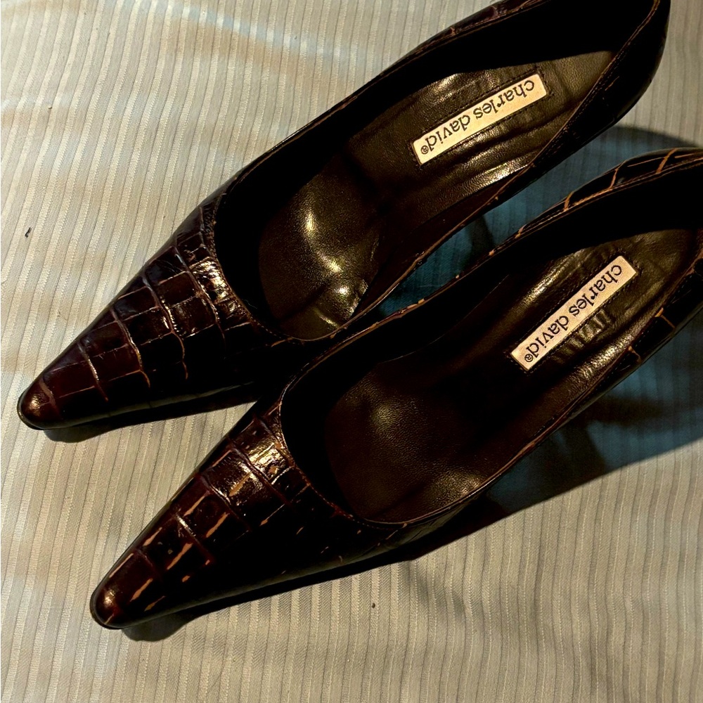 Charles David leather pumps